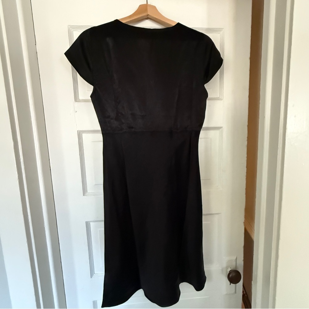 J. Crew Short Sleeve Slip Dress Satin - Picture 3 of 7